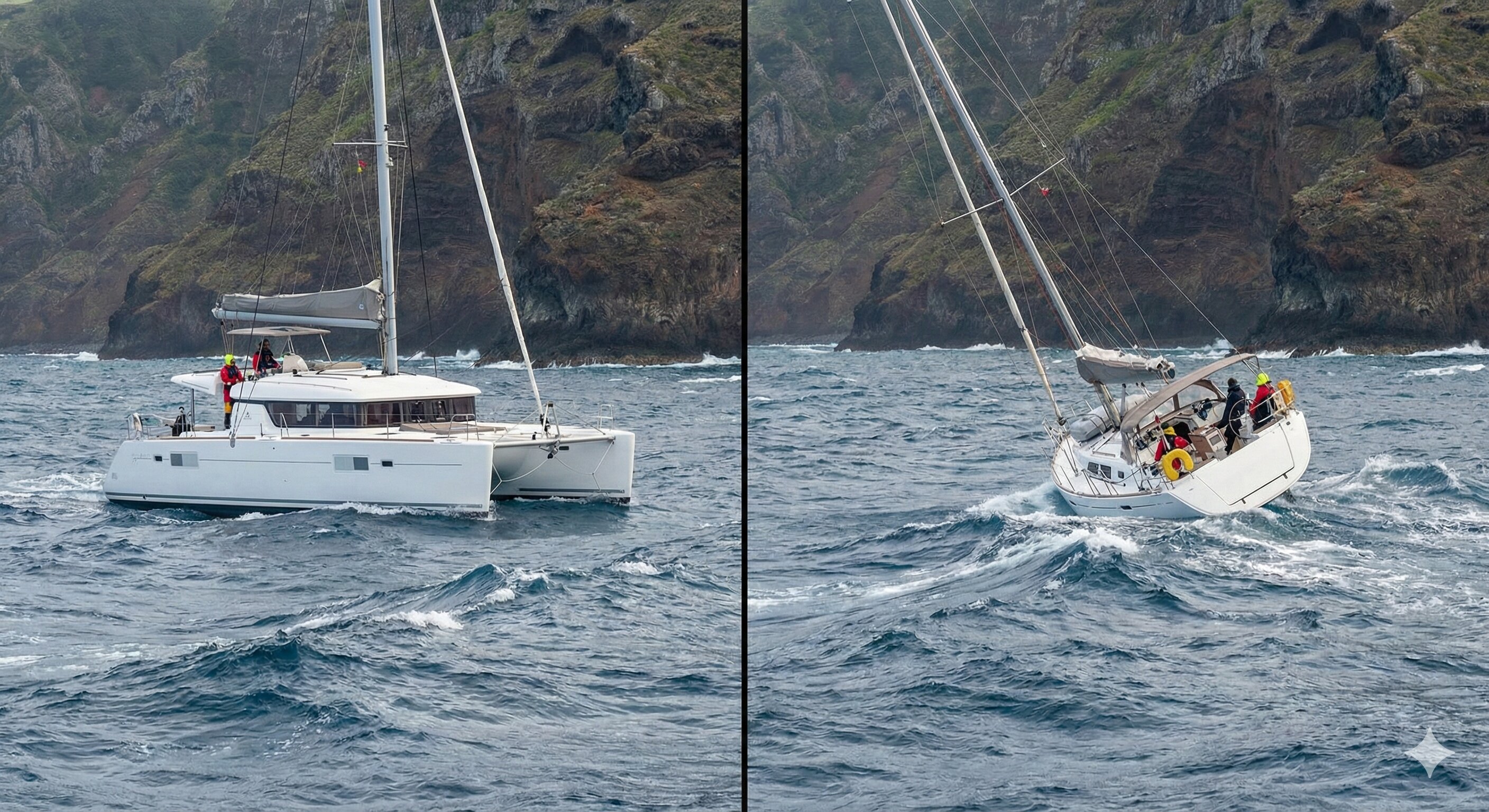 sailing sensation catamaran comparisation between catamaran and a normal boat 