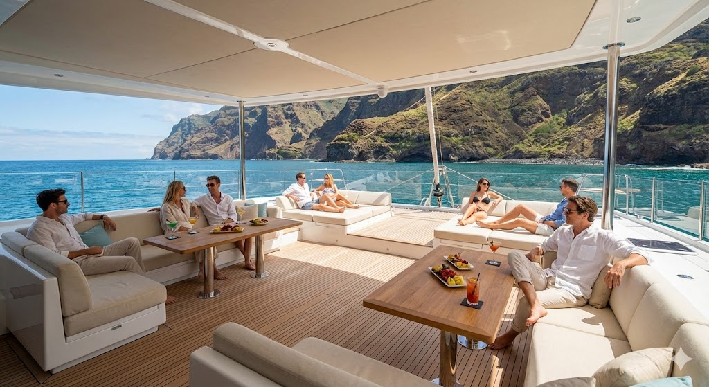 sailing sensation space cabin catamaran private tours 