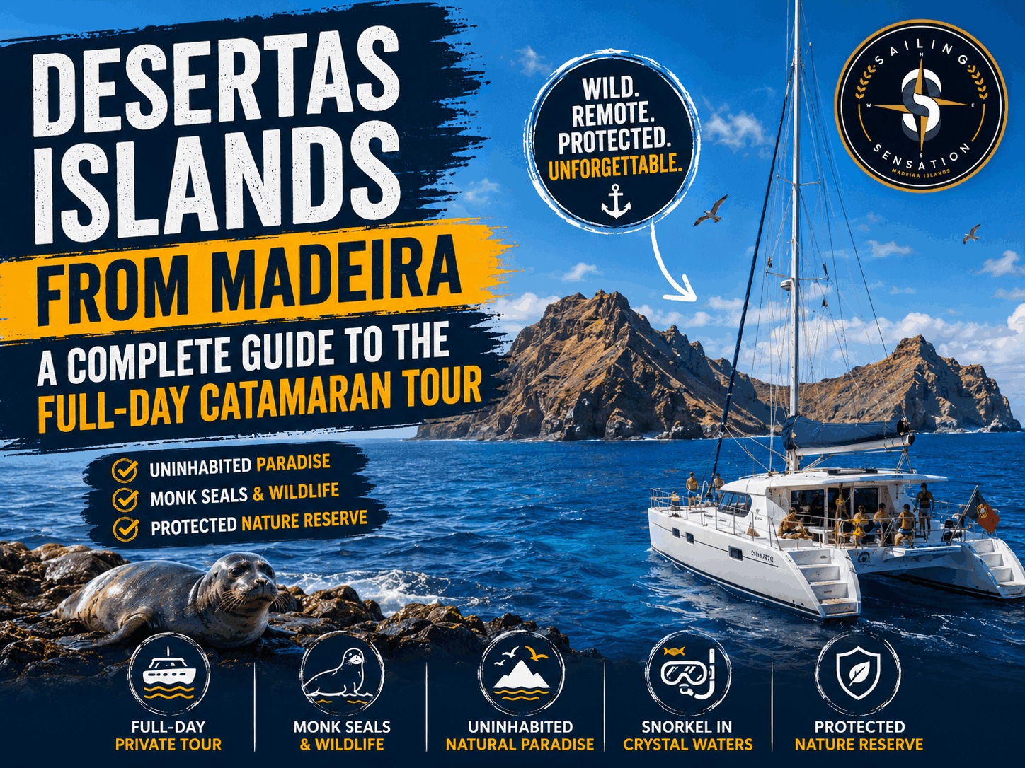 Îles Desertas au départ de Madère : Guide complet de l'excursion d'une journée en catamaran